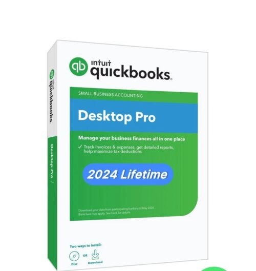 QuickBooks Desktop Pro 2024 – Lifetime License Key – USA Version (1 User)